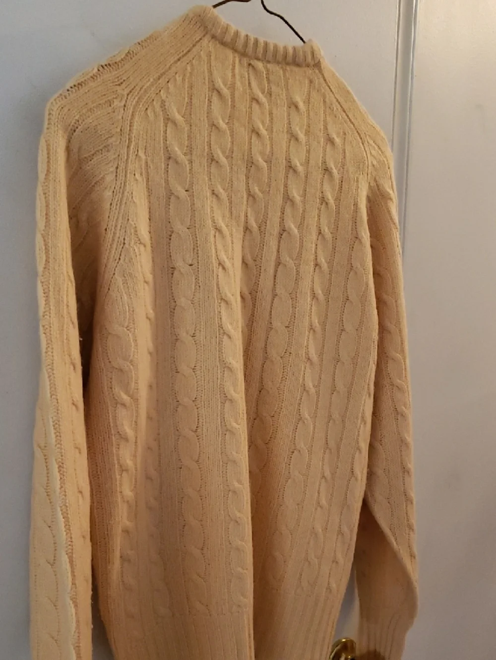 McGeorge Men's Cable Crewneck Sweater - Yellow - Picture 8 of 8